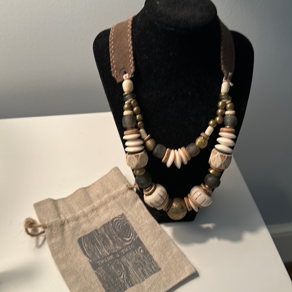 Twine and twig necklace